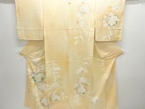 花模様刺繍一つ紋訪問着